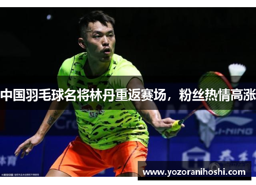 中国羽毛球名将林丹重返赛场，粉丝热情高涨